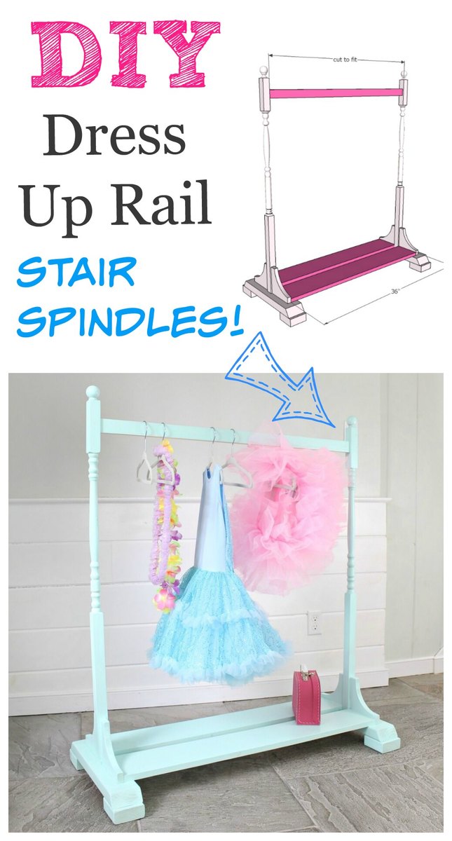 Princess dress shop up rail